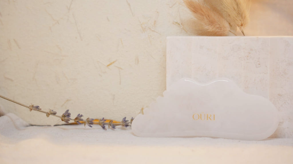 a picture of cloud stone gua sha tool